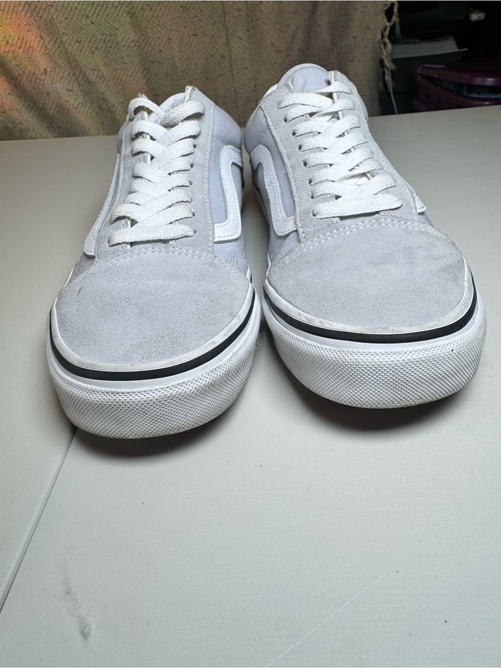 Vans Old Skool Light Grey Sneakers Men’s 8 / Women’s 9.5 Classic Skate Shoe - Picture 5 of 8